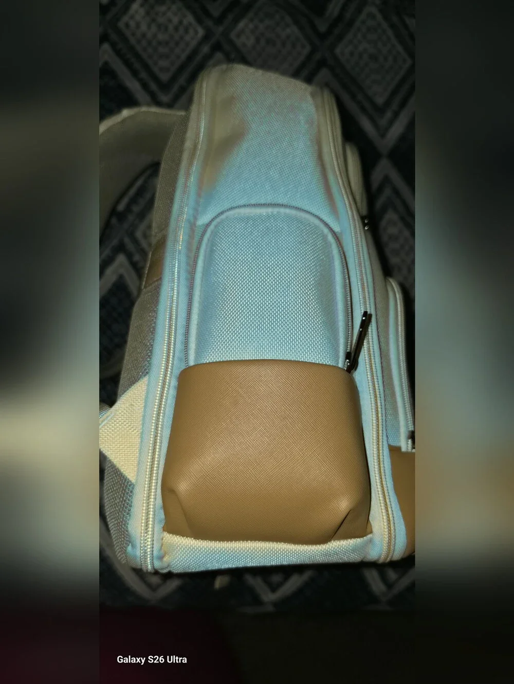 Unisex Cream and Tan Backpack - Sleek Everyday Carry
